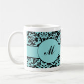 Damast-Monogramm Kaffeetasse (Links)