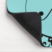 Damast-Monogramm Mousepad (Ecke)