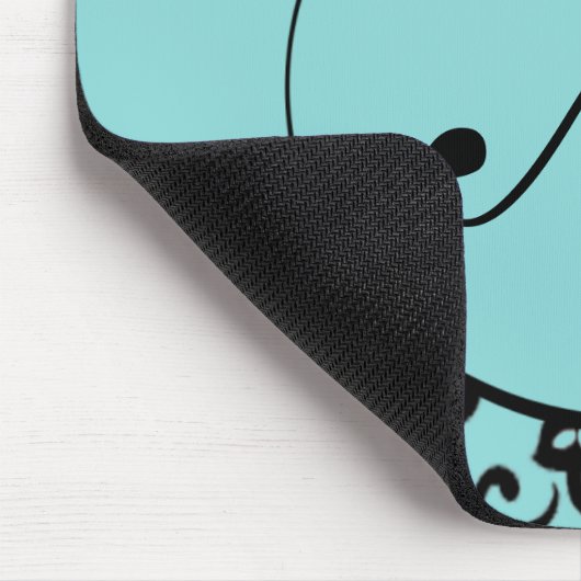 Damast-Monogramm Mousepad (Ecke)