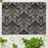 Damast-Muster 2 Geschirrtuch (Gefaltet)
