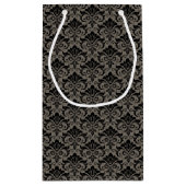 Damast-Muster 2 Kleine Geschenktüte (Rückseite)