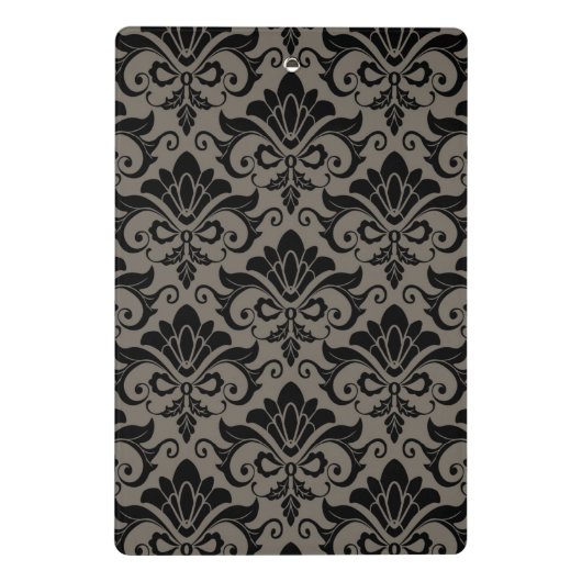 Damast-Muster 2 Mini Klemmbrett (Rückseite)