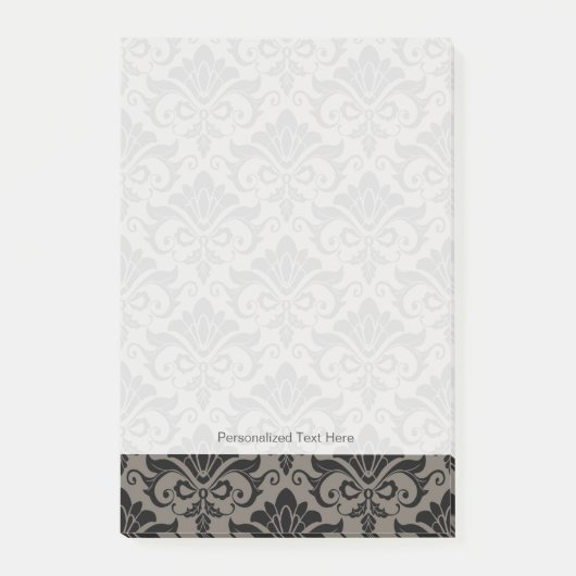 Damast-Muster 2 Post-it Klebezettel (Vorderseite)