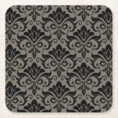 Damast-Muster 2 Rechteckiger Pappuntersetzer (Vorderseite)