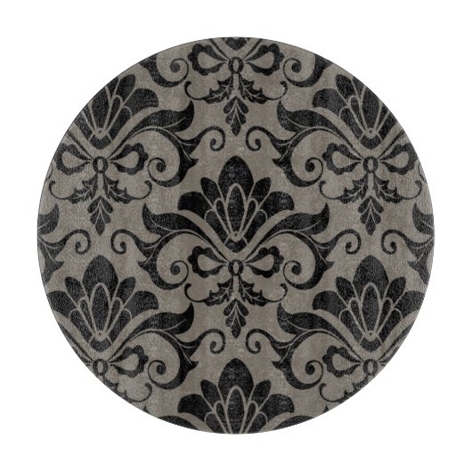 Damast-Muster 2 Schneidebrett (Vorderseite)