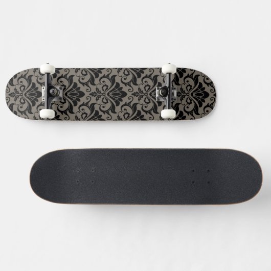 Damast-Muster 2 Skateboard (Horizontal)