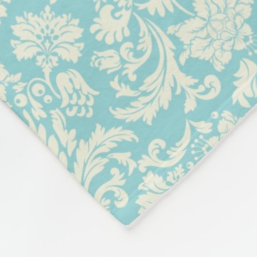 Damast-Muster 3 Fleecedecke (Ecke)