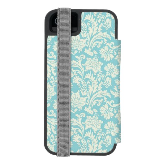 Damast-Muster 3 Incipio iPhone Geldbeutel-Hülle (Folio Rückseite)
