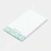 Damast-Muster 3 Post-it Klebezettel (angewinkelt)