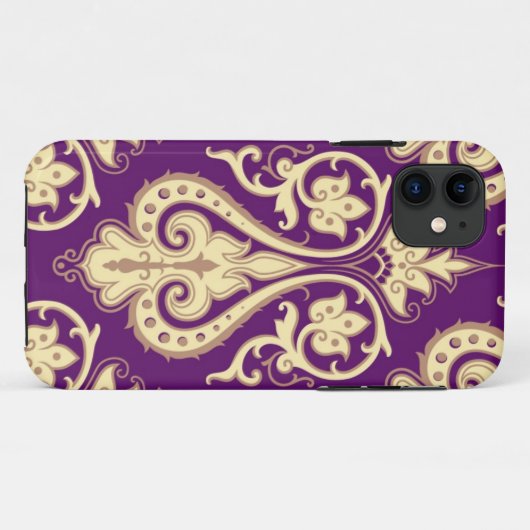 Damast-Muster 4 Case-Mate iPhone Hülle (Rückseite (Horizontal))