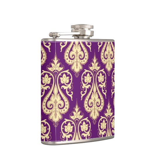 Damast-Muster 4 Flachmann (Rechts)