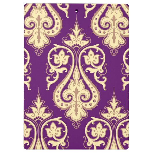 Damast-Muster 4 Klemmbrett (Rückseite)