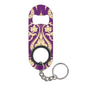 Damast-Muster 4 Schlüsselbund Flaschenöffner (Rückseite)