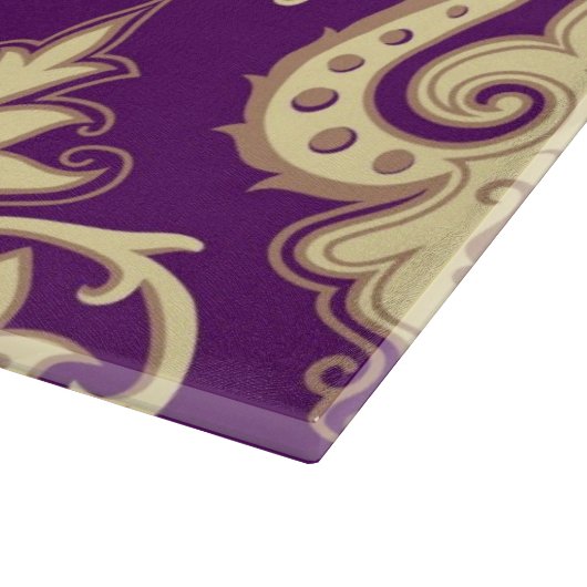 Damast-Muster 4 Schneidebrett (Ecke)