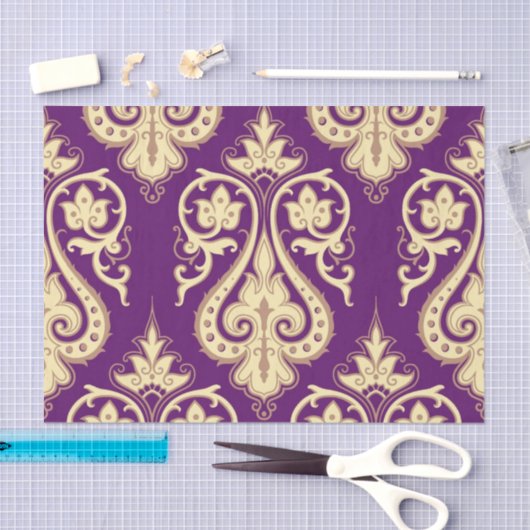 Damast-Muster 4 Seidenpapier (Handwerk)