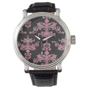 Damast-Muster 5 Armbanduhr