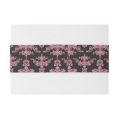 Damast-Muster 5 Einladungsbanderole (Rückseitenbeispiel)