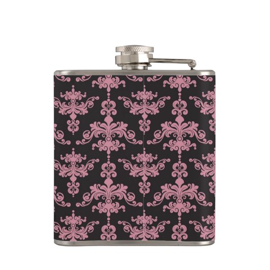 Damast-Muster 5 Flachmann (Rückseite)