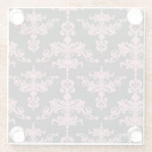 Damast-Muster 5 Glasuntersetzer (Rückseite)