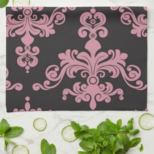 Damast-Muster 5 Handtuch (Gefaltet)