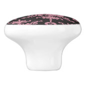 Damast-Muster 5 Keramikknauf (Seitenansicht)