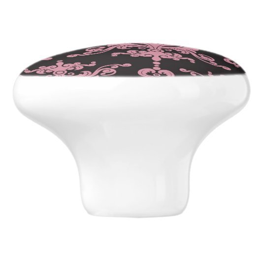 Damast-Muster 5 Keramikknauf (Seitenansicht)