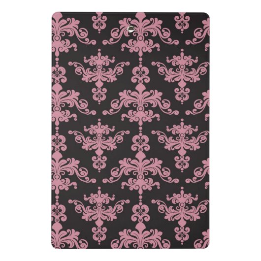 Damast-Muster 5 Mini Klemmbrett (Rückseite)