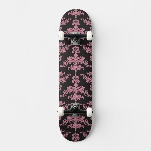 Damast-Muster 5 Skateboard (Vorderseite)