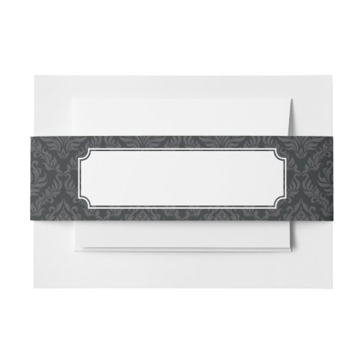 Damast-Muster 6 Einladungsbanderole (Vorderseite Beispiel)