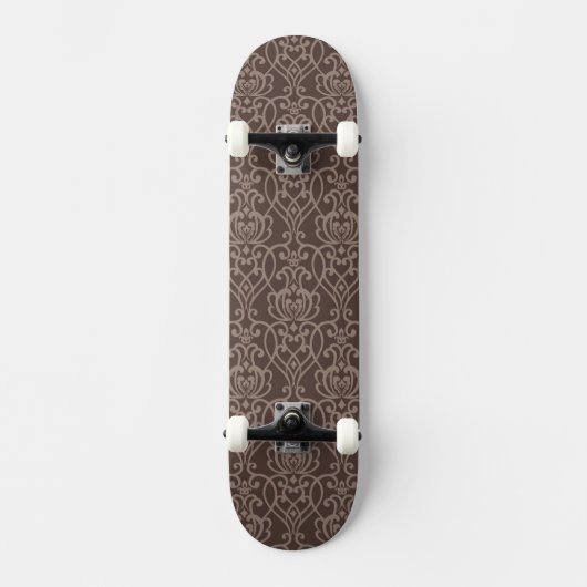 Damast-Muster 6 Skateboard (Vorderseite)