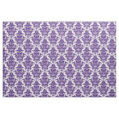 Damast-Muster - Deep Purple auf Weiß Stoff (Fat Quarter (45,7 x 55,9 cm))