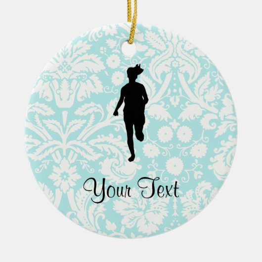 Damast-Muster; Mädchen-Betrieb Keramikornament (Vorne)