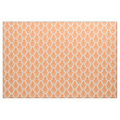 Damast-Muster - Orange auf Weiß Stoff (Yard (91,4 cm))