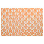 Damast-Muster - Orange auf Weiß Stoff (Fat Quarter (45,7 x 55,9 cm))