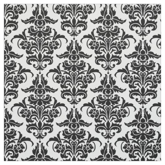 Damast-Muster - Schwarzes Stoff (Muster)