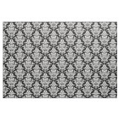 Damast-Muster - Weiß auf Schwarzem Stoff (Fat Quarter (45,7 x 55,9 cm))