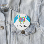 Damast-Mutter des Braut-Knopf-/Button-Blaus Button (Beispiel)