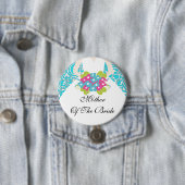 Damast-Mutter des Braut-Knopf-/Button-Türkises Button (Beispiel)