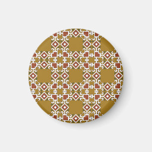 Damast nahtlos: vintage Muster Hintergrund Magnet