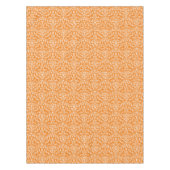 Damast Orange & Weiß Tischdecke (Vorderseite)
