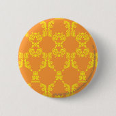 Damast orangegelb button (Vorderseite)