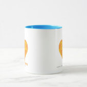 Damast orangegelbe 2 tasse (Zentrum)