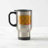 Damast orangegelbe 4 reisebecher (Links)