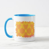 Damast orangegelbe 4 tasse (Links)