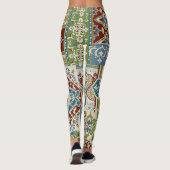 Damast-Patchwork: Farbige türkische Vintage. Leggings (Rückseite)