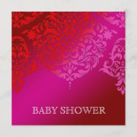 Damast-rosa u. rote Babyparty 311 Montages Cherie