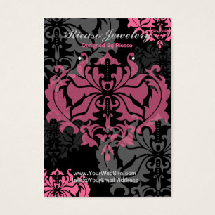 Damast-rosa und grauer Ohrring-Hintergrund
