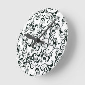 Damast Runde Wanduhr (Winkel)
