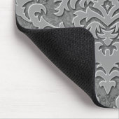 Damast-Samt, Doppel-Damask einfarbig Mousepad (Ecke)