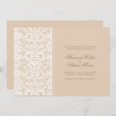 Damast Save the Date (Vorne/Hinten)